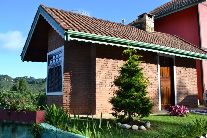 Foto de um dos chalés da pousada