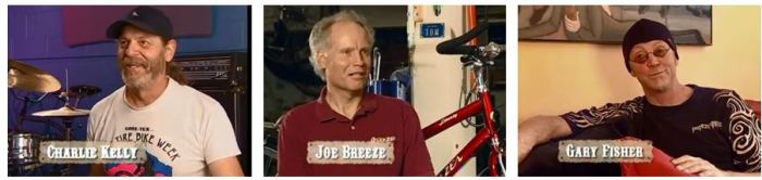 os tres do mountain bike